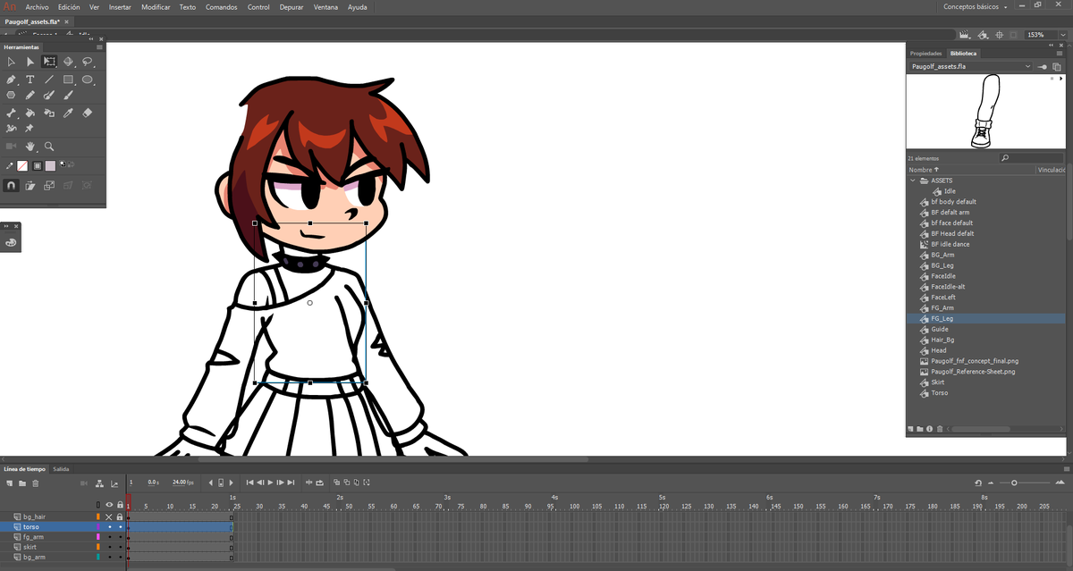 Taba algo aburrido y decidí rehacer el coloreado y algunos detalles de los sprites de <a href="/Pgolf_OwO/">Paugolf</a> .
Estaremos re-estrenando su modsito one-shoot dentro de nada.
(Sé que los detalles no se notarán mucho separamos un poco mejor el mechón de cabello de atrás del delantero, y etc)