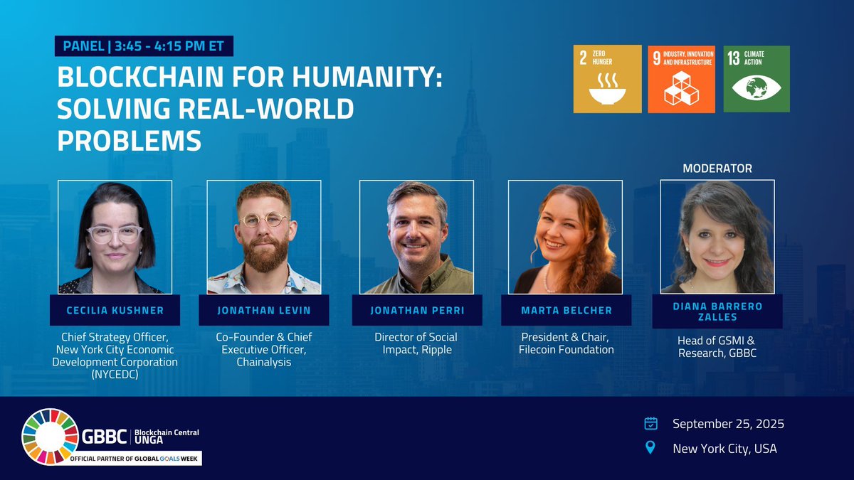 Catch FF President and Chair @martabelcher at @GBBCouncil UNGA 2025! 

W/ Cecilia Kushner (<a href="/NYCEDC/">NYCEDC</a>), <a href="/jony_levin/">Jonylevin</a> (<a href="/chainalysis/">Chainalysis</a>), <a href="/_jonperri/">Jon Perri</a> (@ripple), and <a href="/DianaZalles/">Diana Barrero Zalles</a> (@GBBCouncil)