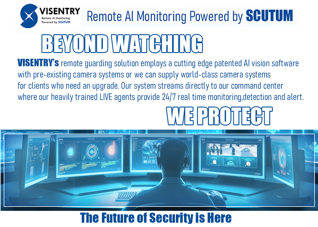 🔒 The Future of Security is Here with Visentry.
At Visentry, we don’t just watch — we protect. 🚨
 
✨ Discover why businesses nationwide trust us to safeguard what matters most.
👉 visentry.com