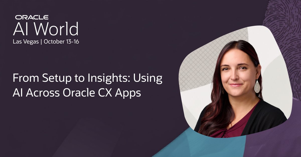At #AIWorld, you can gain the practical skills to activate AI across your CX strategy. Whether you're just getting started or looking to scale AI adoption, you won’t want to miss this session: social.ora.cl/6011AwLJF