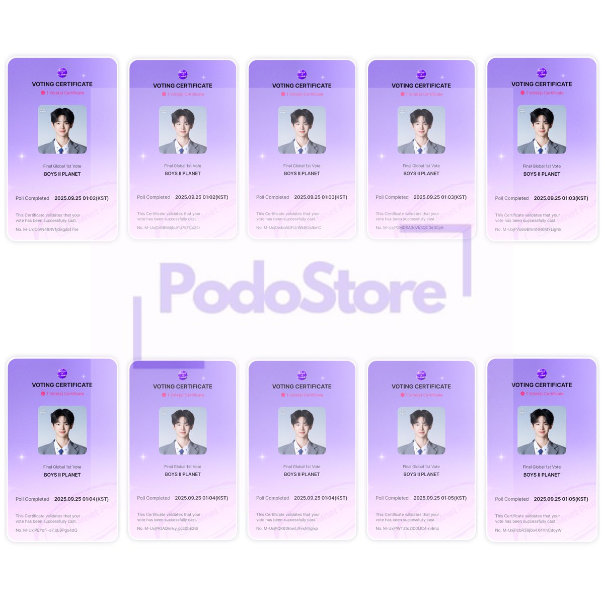 Rt deals completed🎉

Congratulations! This is the proof vote :
10 🎟 for #KANGWOOJIN

Thank you for your participation🤍

wts Final Boys Planet
15 🎟 = $1 | IDR 15000

📩 For reservations/purchase 

#podoGAdeals