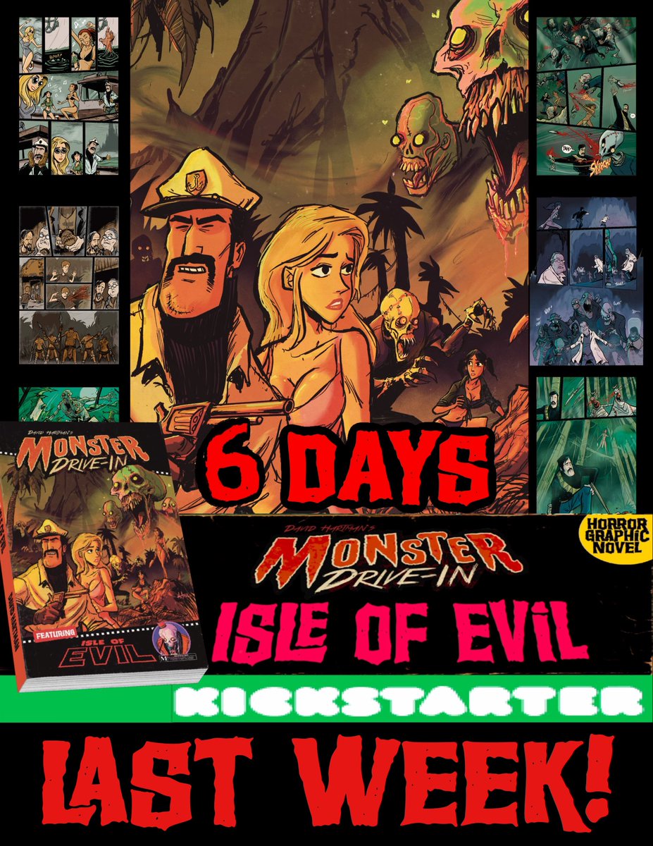 We are in the last week of MONSTER DRIvE-IN on KICKSTARTER! If you wanted to pledge and grab some of the fun add-ons now is the time to do it!