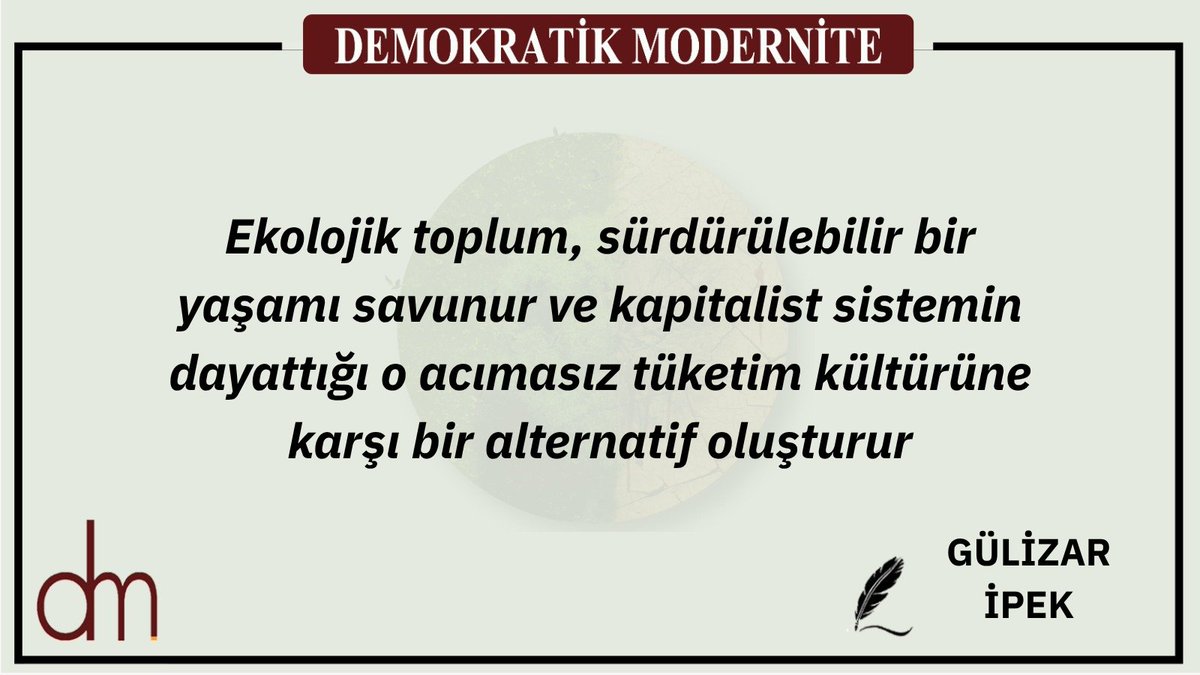 “Ulus-Devlet Çıkmazı ve Demokratik Konfederalizm” dosya konulu 51. Sayımızda Gülizar İpek’in “Demokrasiye Açık Devlet: Bir Umut ve Sorgulama Yolculuğu” yazısı…
demokratikmodernite.org/demokrasiye-ac…