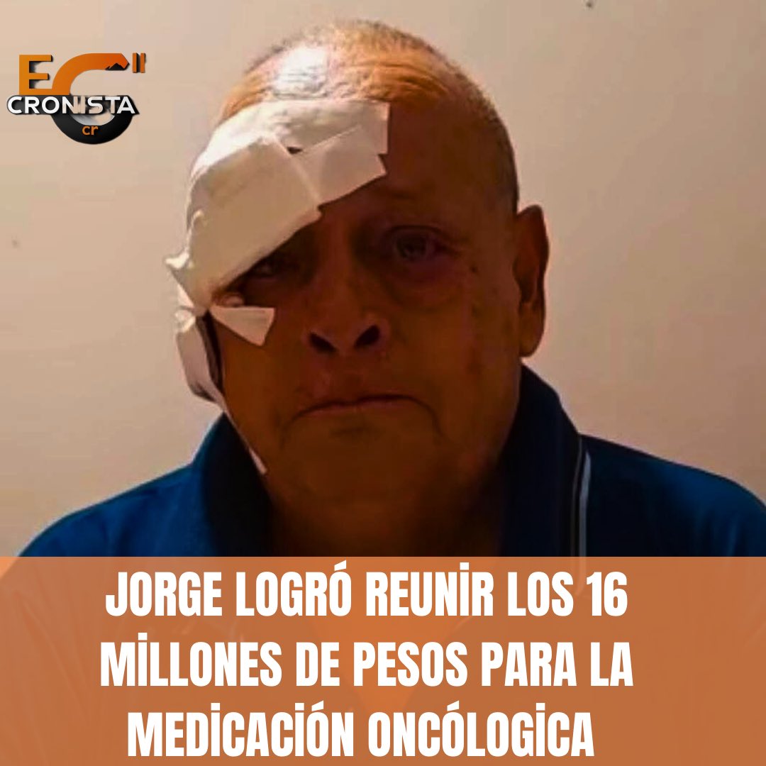 #SOLIDARIDAD
Jorge Raileff logró reunir los 16 millones de pesos y podrá comenzar el tratamiento oncólogico
￼
El veterano de Malvinas que se encuentra internado en el Hospital Italiano agradeció la ayuda de distintos lugares del país. 

Lee mas 👇
elcronistacr.com/jorge-raileff-…