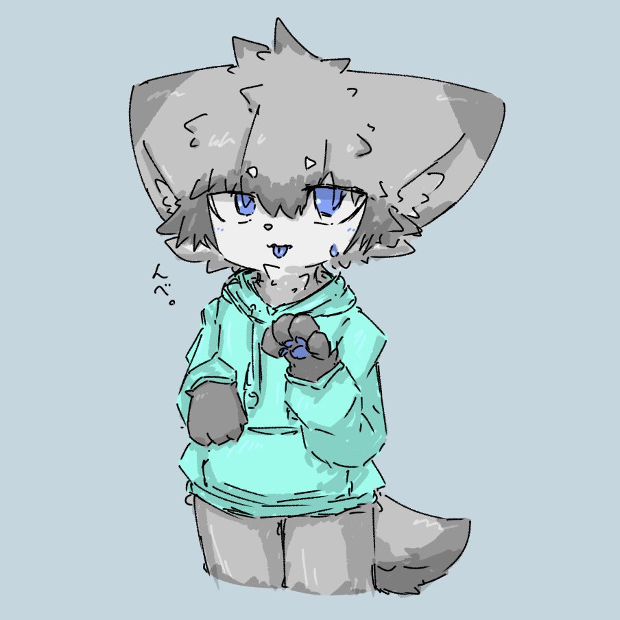 うちのこ
ぱーかーを着せたくなった