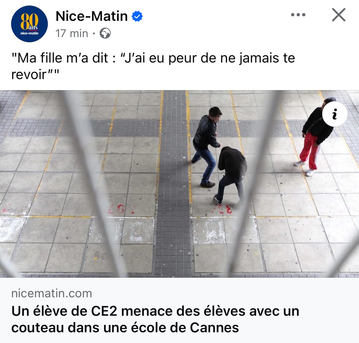 UN ÉLÈVE DE CE2 ! 😳 

DE CE2.

CE2 ! 

Les mots me manquent... 

nicematin.com/faits-divers/m…