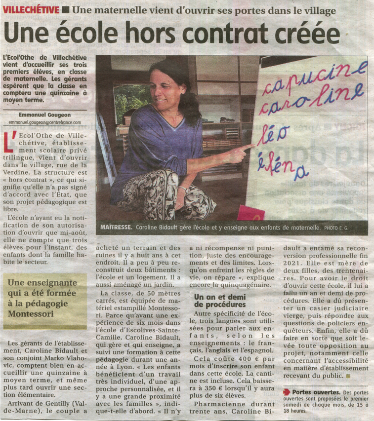 Carolinebid's tweet photo. Une école qui devrait être la norme et non pas une option minoritaire pour les familles https://t.co/PhrmtAjGox