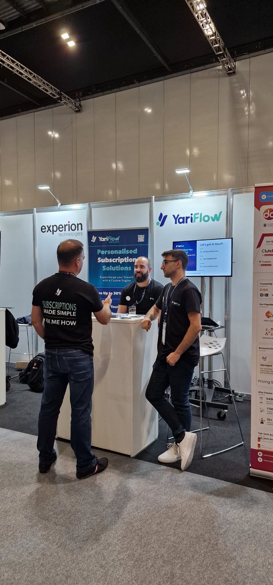 TheYariFlow's tweet image. 🚀 Day 1 at #EcommerceExpo2025 is here! @ecommerceexpo 

We’re showcasing how #YariFlow powers customisable ⚙️, scalable 📈 &amp;amp; affordable 💸 #subscriptions for ambitious brands.
📍 Find us at EP2 Expo Pod, let’s talk growth

@yarilabs 
#ECE2025 #TFM25 #eCommerceExpo