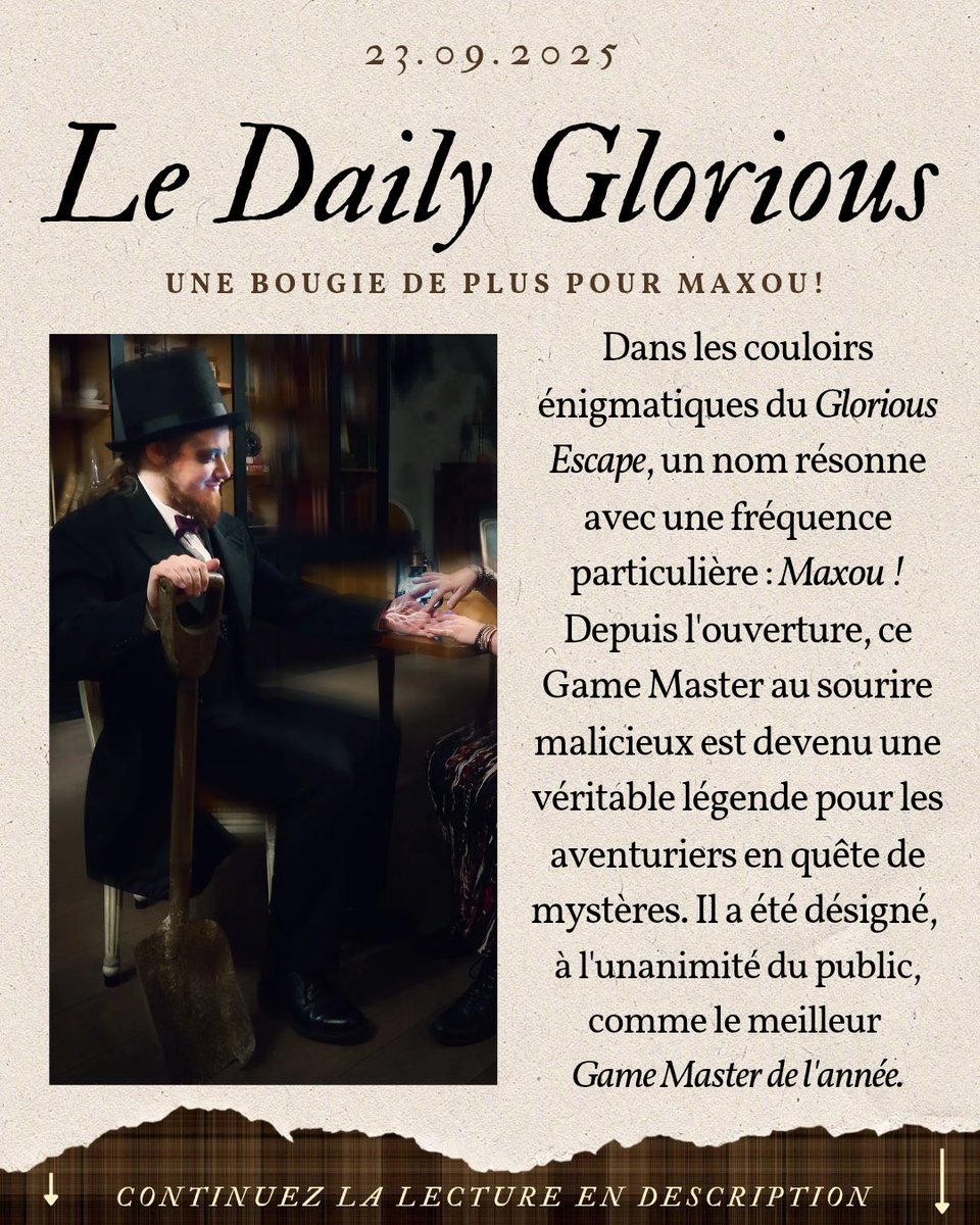 Glorious Escape Game tweet media