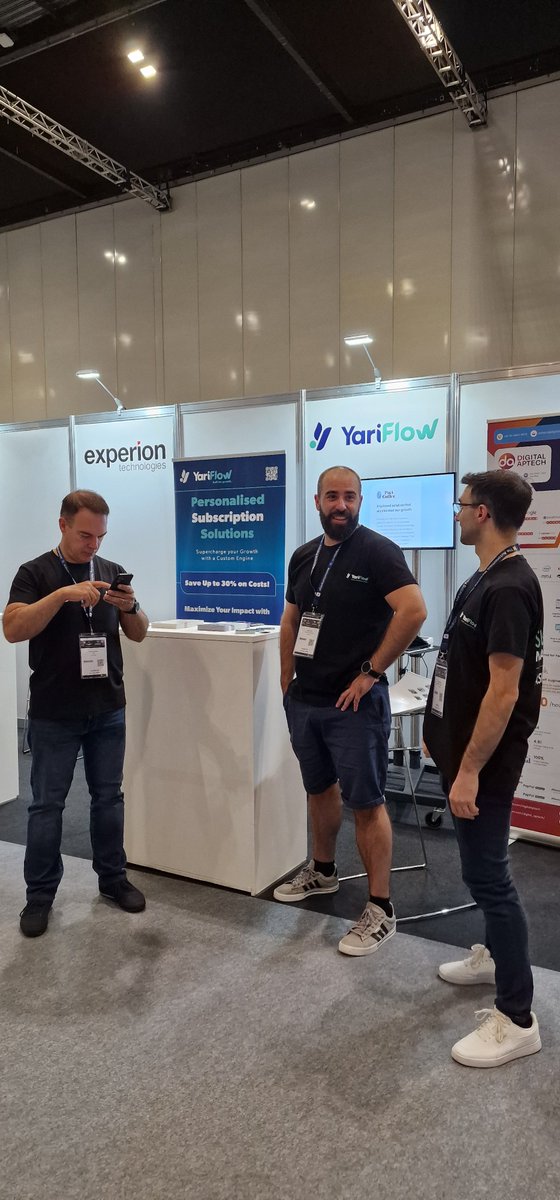 TheYariFlow's tweet image. 🚀 Day 1 at #EcommerceExpo2025 is here! @ecommerceexpo 

We’re showcasing how #YariFlow powers customisable ⚙️, scalable 📈 &amp;amp; affordable 💸 #subscriptions for ambitious brands.
📍 Find us at EP2 Expo Pod, let’s talk growth

@yarilabs 
#ECE2025 #TFM25 #eCommerceExpo
