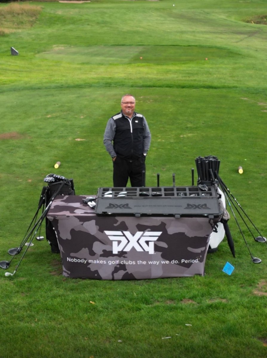 Massive thanks to Stu from <a href="/pxg/">Parsons Xtreme Golf</a> for supporting our golf day at the Belfry last week.
It was brilliant to have the Veteran owned PXG as a main sponsor for the day &amp; the prizes they supplied were gratefully received.
We just need to sort a BMW give away for a hole-in-one next year!