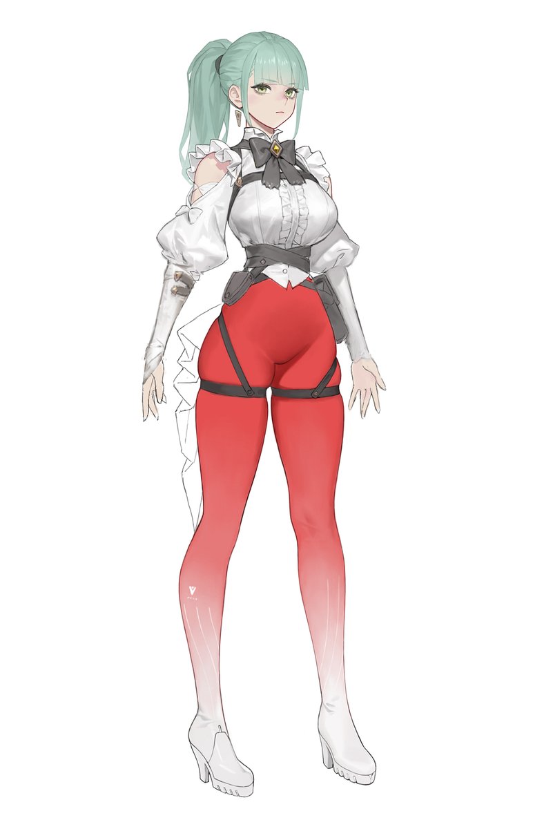 루즈 역바니 하의에서 모티브 시작... 드로잉 연습!