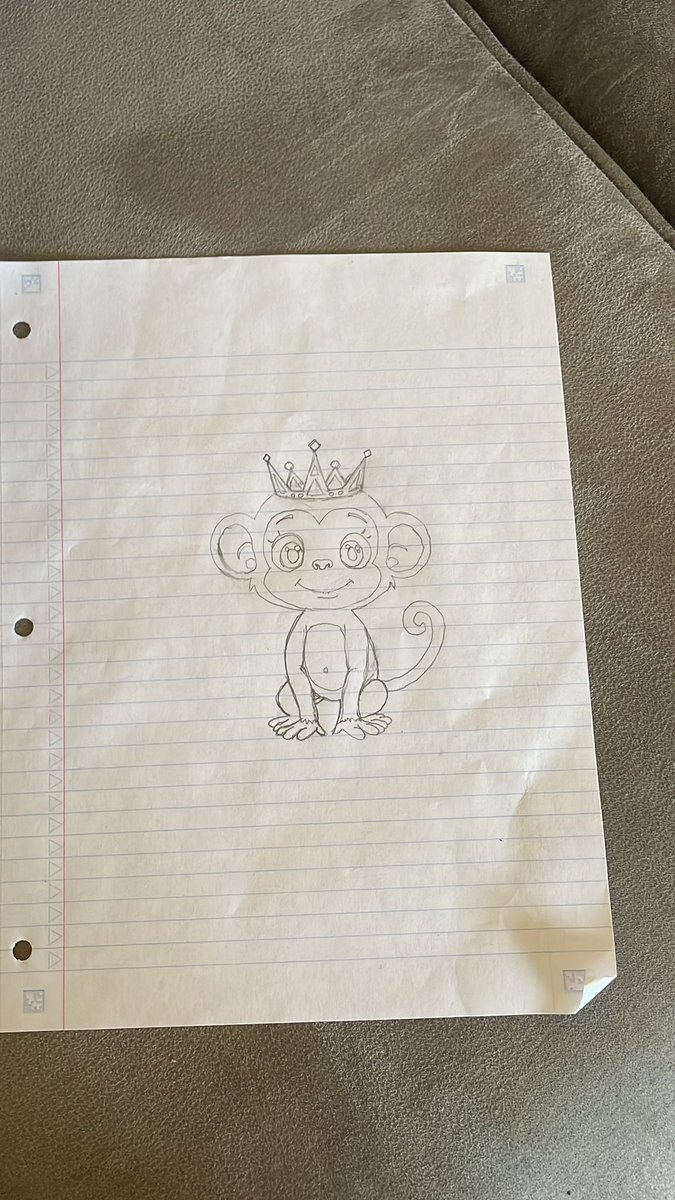 Marge has been drawing again slowly 🖌️

Who likes my baby monkey ? 🐒

Would this be a cute and good NFT if i keep working on it ? Need honest opinions 🙏🏻

<a href="/Homermetax/">Homer</a> <a href="/APEOFTHEHILL/">APE OF THE HILL</a> <a href="/AhiKeoKeo/">KEO</a> <a href="/JenX_Nifty/">Jen-X</a>