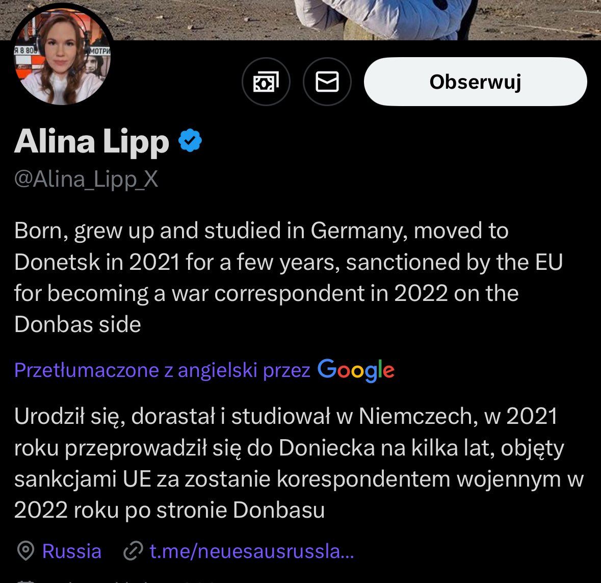 Ktoś jeszcze ma coś przeciwko temu, żeby nazywać Giertycha i jego ekipę Ruskimi Razem? 

Ruska propagandystka z Donbasu powiela fejki wygenerowane przez ekipę Kacapskiego Giertycha. 

Posła na sejm z KO. 

To się w pale nie mieści.