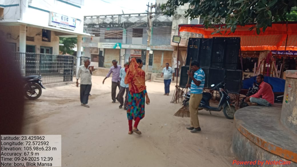 માણસા તાલુકાના વિવિધ ગામોમાં    સ્વચ્છતા  હી સેવા ૨૦૨૫ અંતર્ગત સાફ સફાઈ#SHS2025