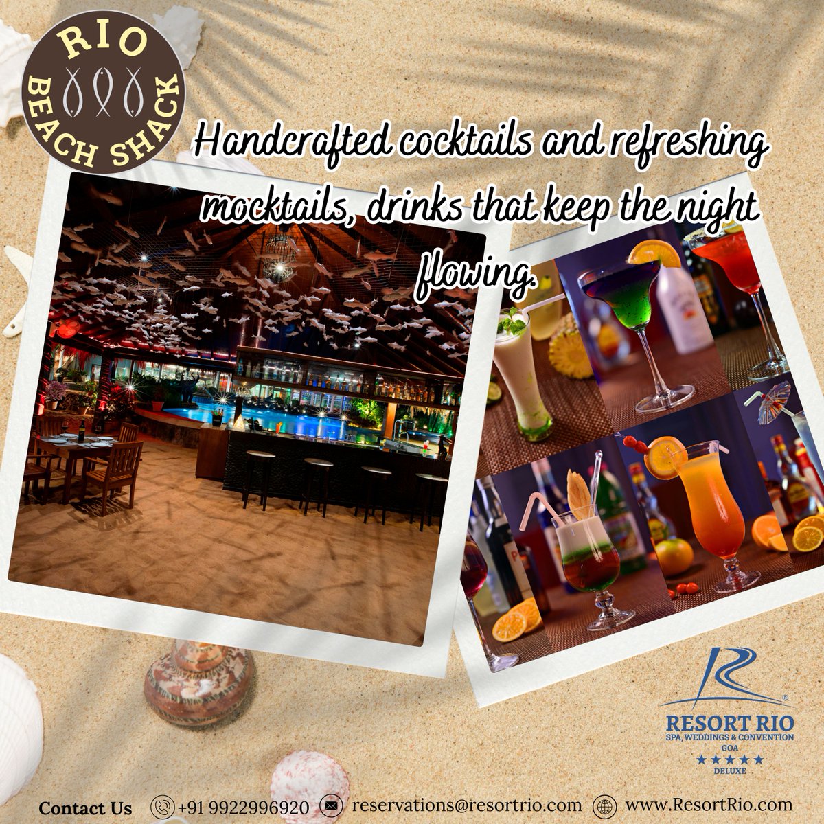 ResortRio's tweet image. 🍹🌊 Rio Beach Shack, Where Drinks Meet the River Breeze! 🌊🍹

Goa isn’t just about beaches; it’s about sunsets by the river, laughter with friends, and cocktails that make the moment unforgettable. 

#RioBeachShack #GoaVibes #CocktailsWithAView #GoaNights #RiverfrontVibes