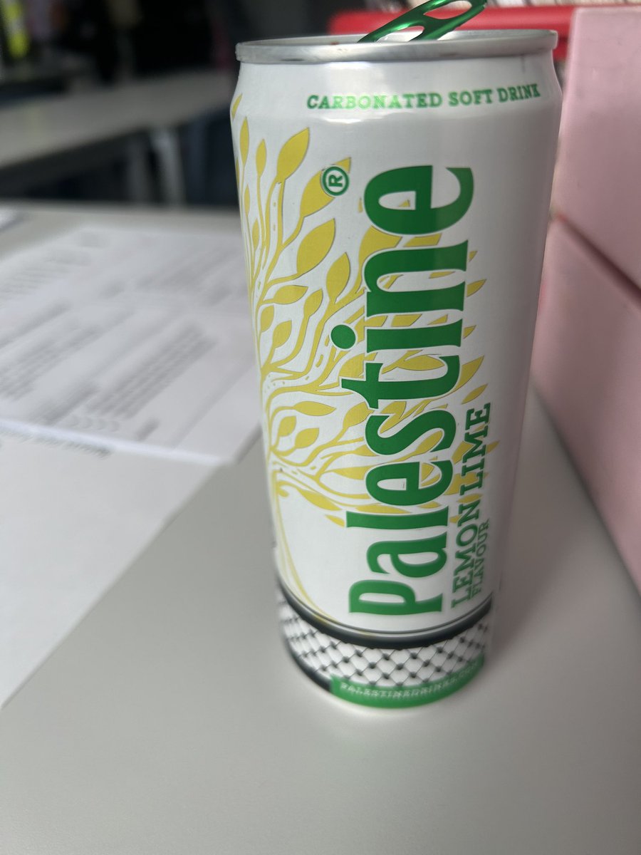 It’s not often I’ll have a fizzy drink at work but this is soo refreshing #FreePalestineFromIsraelNOW
