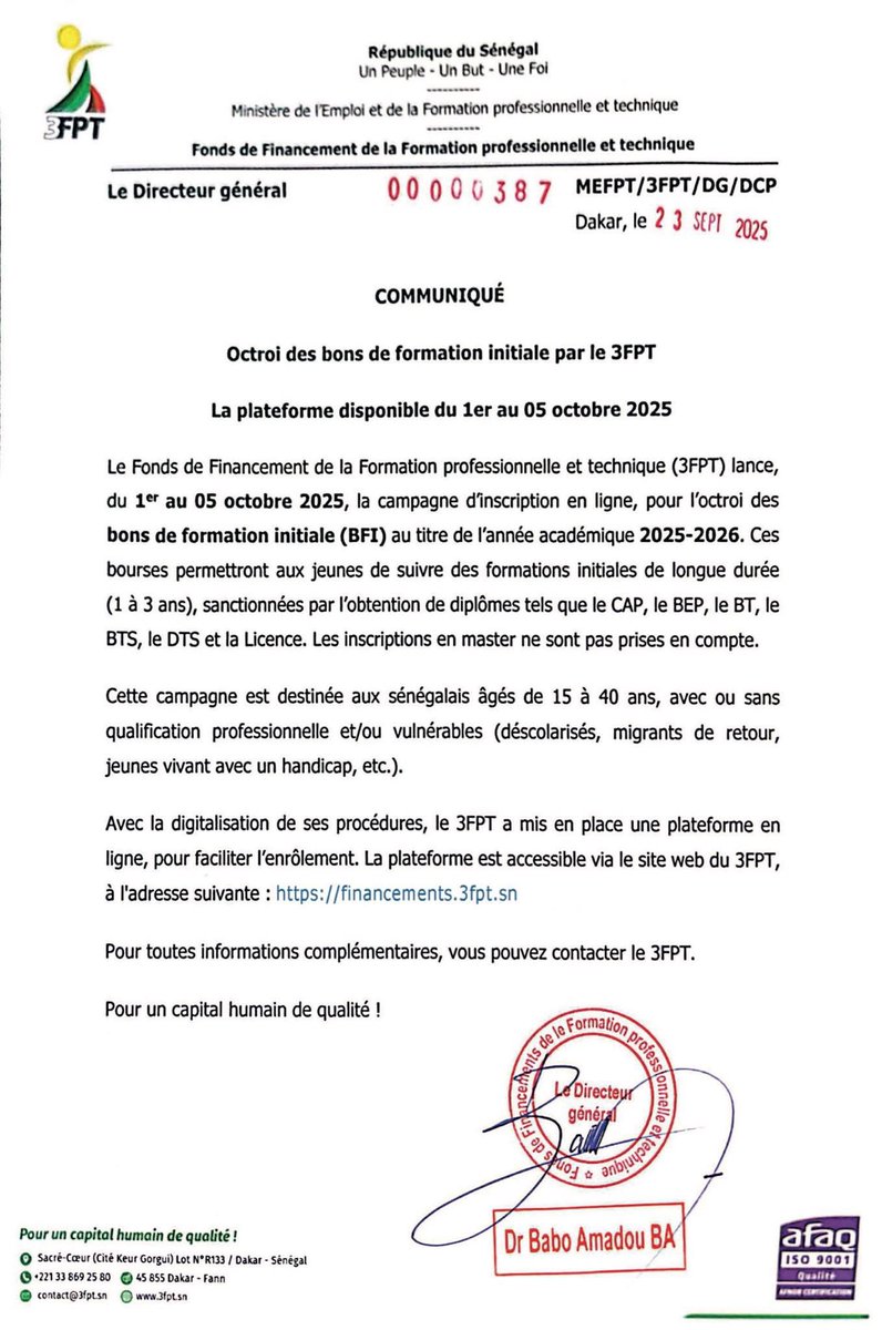 CitizenLYsn's tweet image. 📌 #3fpt 
Bourse de formation 2025-2026