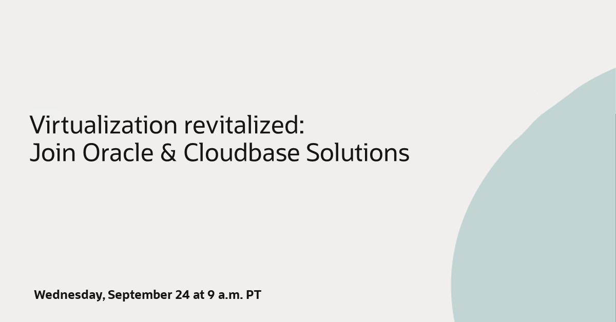 OracleLinux's tweet image. Join us today to discover a virtualization solution that can boost your performance & resiliency without overwhelming your budget. social.ora.cl/6017AwHUB