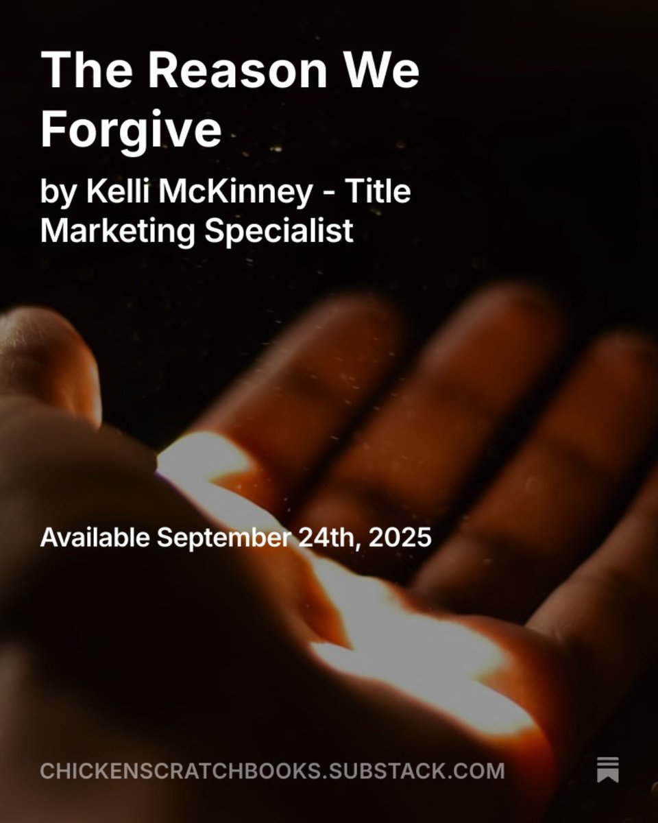 CSBooks4's tweet image. Join us on Substack for Kelli&apos;s thoughts on forgiveness. 
Subscribing is completely free and the link can be found in our bio.