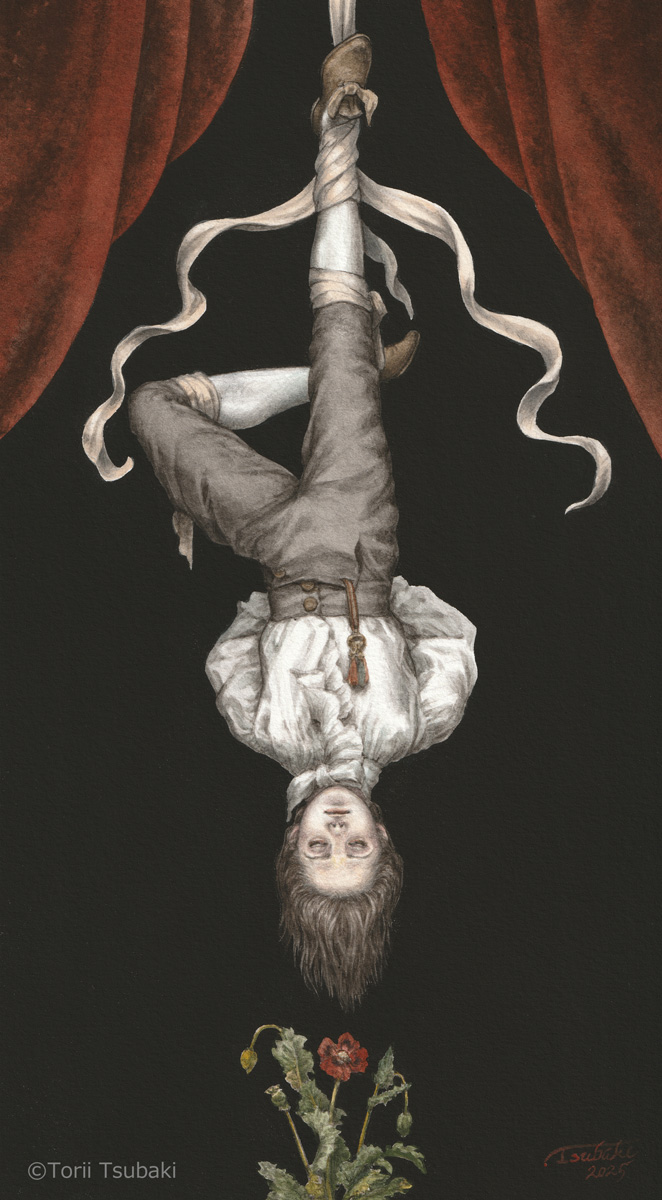THE HANGED MAN - rapturefall

2025　アクリル絵具・水彩／紙　245×135mm　個人蔵