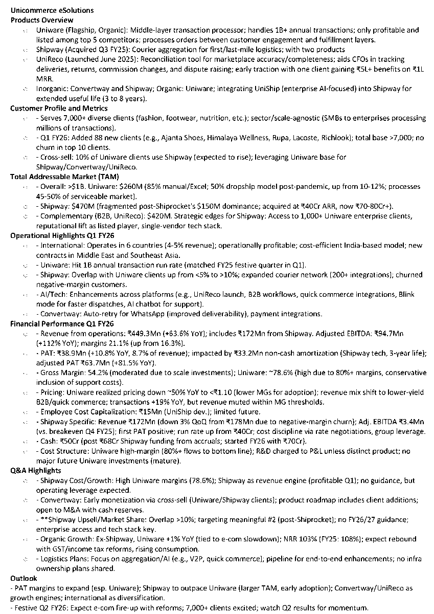 sachprat07's tweet image. Arihant Bharat Connect Conference :

💠Aimtron Electronics
💠Unicommerce eSolutions
💠Forcas Studios
💠Solarium Green Energy

#Aimtron #AimtronElectronics #Unicommerce #Forcas #ForcasStudios #Solarium #SolariumGreenEnergy  #arihant  #bharatconnectconference #arihantcapital