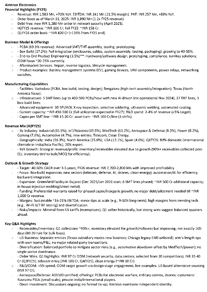 sachprat07's tweet image. Arihant Bharat Connect Conference :

💠Aimtron Electronics
💠Unicommerce eSolutions
💠Forcas Studios
💠Solarium Green Energy

#Aimtron #AimtronElectronics #Unicommerce #Forcas #ForcasStudios #Solarium #SolariumGreenEnergy  #arihant  #bharatconnectconference #arihantcapital