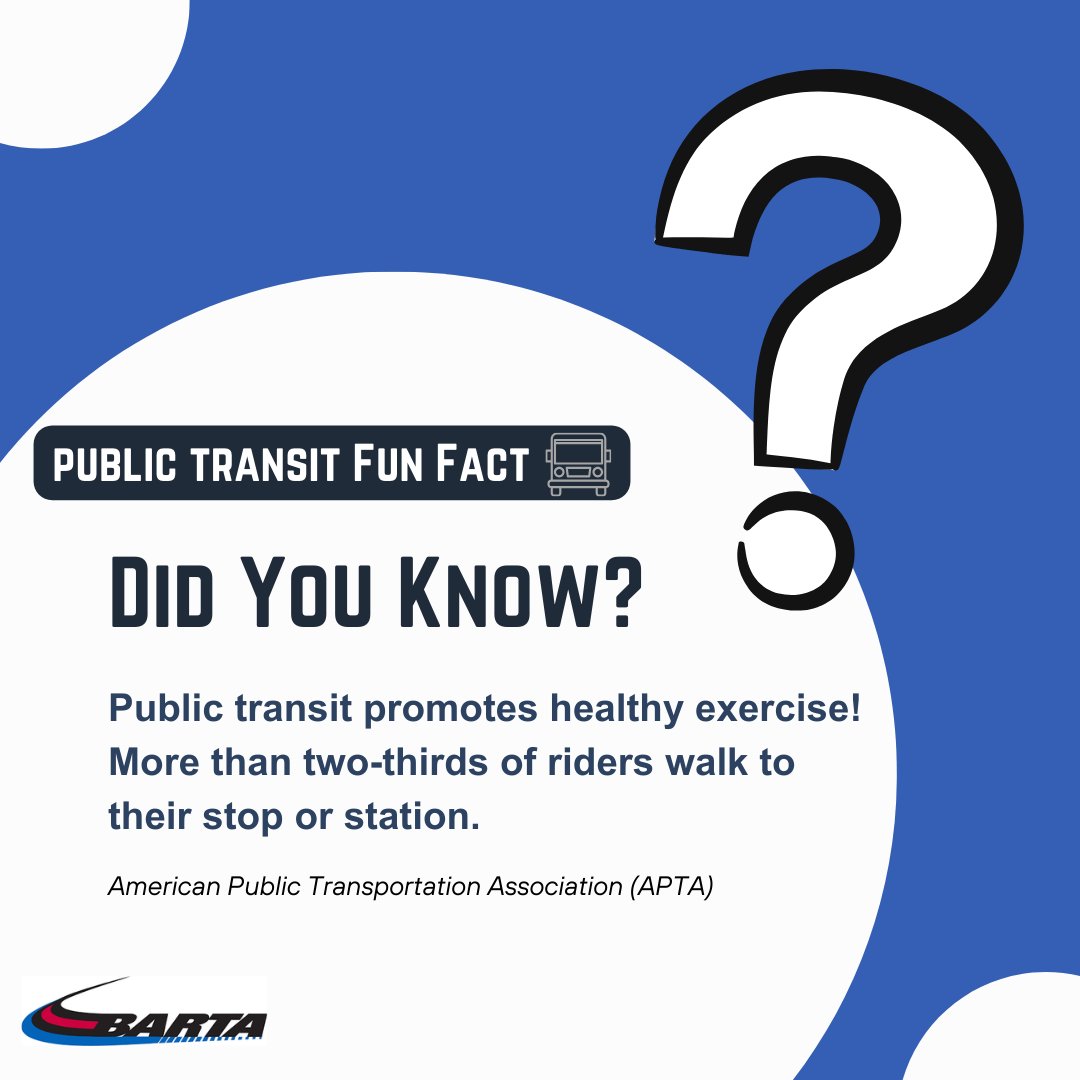 Fun Fact Friday!

Did you know this about public transit?👀