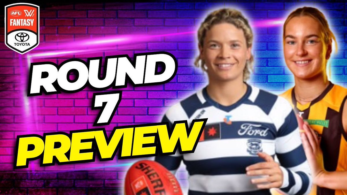 🚨NEW EPISODE🚨

Round 7 Preview | AFLW Fantasy 2025

<a href="/BailsDT/">Bailey Irrgang</a>, <a href="/Tom_Hales_/">Tom Hales</a> &amp; special guest <a href="/LiamAFLWFantasy/">Free Kick Liam</a> from preview Round 7 and answer plenty of listener questions to help with trades and captaincy decisions for the week!

WATCH: youtube.com/live/yJusPTMDl…

#AFLWFantasy