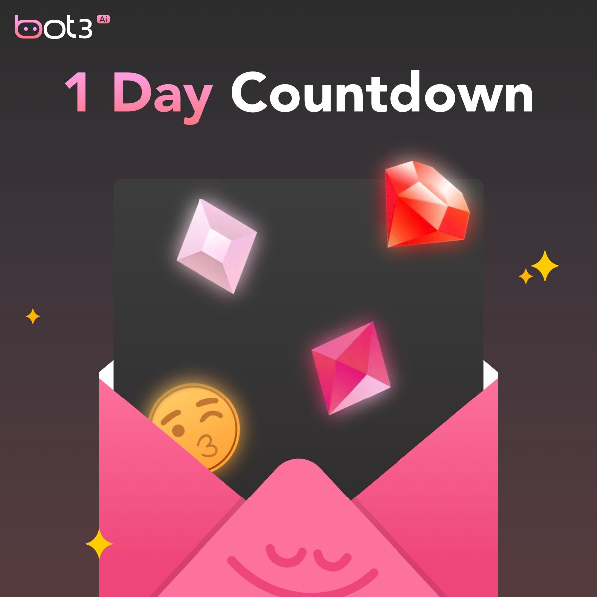 Bot3Ai's tweet photo. โณ 24h to go โ the Bot3Ai Codes Giveaway is almost here!
๐ย Whoโs ready to snag a Prime / Deluxe / Prestige Subscription?
โก๏ธ Follow, stay tuned, and be quicker than your coffee kicks in โ๏ธ๐Drop a โ๐ฅโ if youโre locked in!
#Bot3Ai #Giveaway #AI