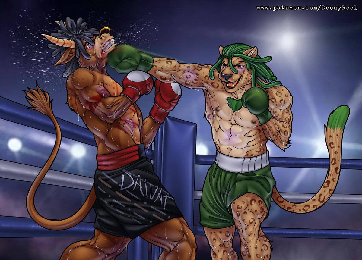 Seon VS Daivat

Patreon Lv3 reward for  <a href="/LPRDAfterDark/">LprdAfterDark @ PawCon</a>

Whether in the wild or in the ring, a predator will always catch up with its prey!

#furry #furryartwork #furryart
