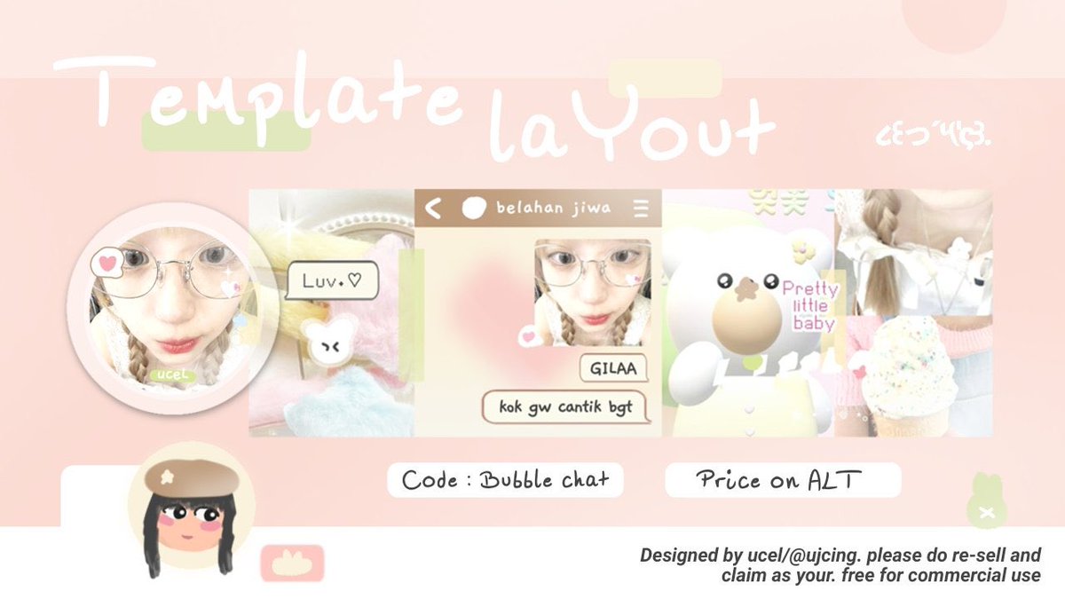 RT tweet ini buat template bubble chat