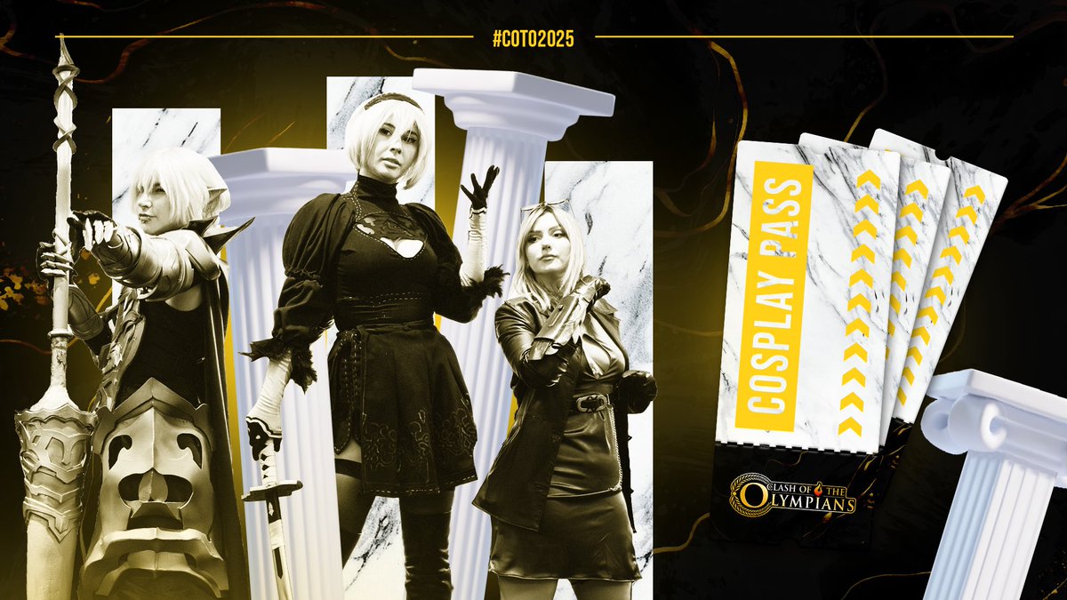 ClashOfTheOlympians (@cotolympians) on Twitter photo 📢COSPLAY PASS APPLICATIONS 📢 
You can now apply as a COSPLAYER for #COTO2K25 to get free entry on the form below 👇🏻 
docs.google.com/forms/d/1wk6jH…
Share the word! 📢COSPLAY PASS APPLICATIONS 📢 
You can now apply as a COSPLAYER for #COTO2K25 to get free entry on the form below 👇🏻 
docs.google.com/forms/d/1wk6jH…
Share the word!
