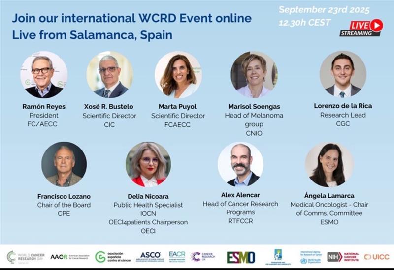 CancerPatientsE's tweet image. 📢 #WorldCancerResearchDay 2025

CPE joined the global celebration to highlight the essential role of patients in research.

@FrguezLozano CPE Chair of the Board: “Patients are not subjects, they are partners in research.”

📽️ Watch the event here: lnkd.in/dHurJ4k7
