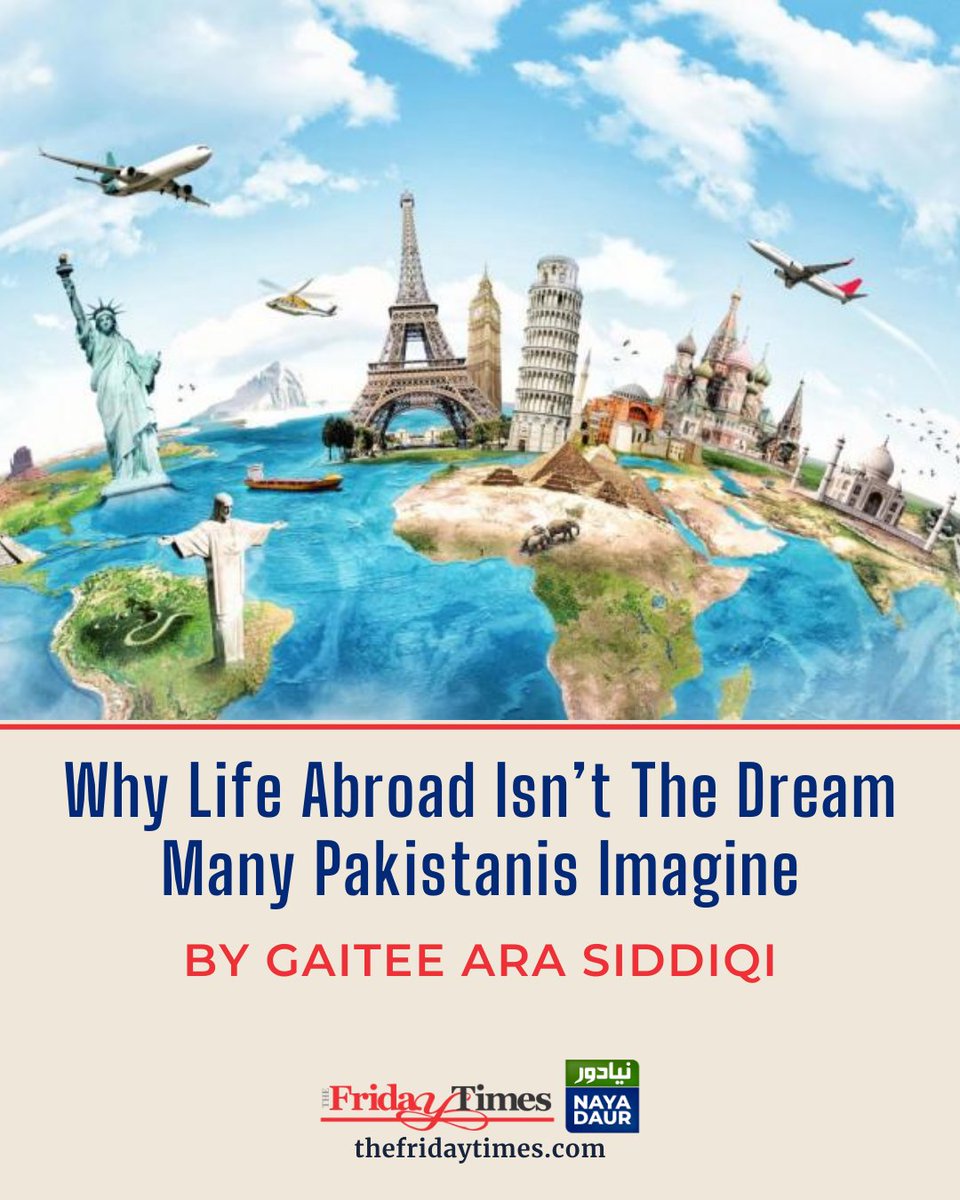 TFT_'s tweet image. With dreams abroad often clashing with harsh realities, Pakistan risks collapse as unskilled labour and unchecked population growth strain its dwindling resources.
By Gaitee Ara Siddiqi

Read more: thefridaytimes.com/24-Sep-2025/li…

#Migration #Pakistani #abroad #economiccrisis #Pakistan