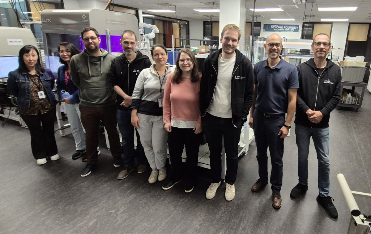 Paris Biofoundry (@parisbiofoundry) on Twitter photo 🤝 The Paris Biofoundry spent 2 days with Concordia Genome Foundry 🇨🇦 — sharing best practices, discussing #robotics & #SyntheticBiology, and strengthening ties between #biofoundries worldwide.
#ParisBiofoundry #Collaboration <a href="/SynBioCU/">CASB</a> <a href="/SLemaire75/">Stéphane Lemaire</a> <a href="/Concordia/">Concordia University</a> <a href="/Sorbonne_Univ_/">Sorbonne Université</a> 🤝 The Paris Biofoundry spent 2 days with Concordia Genome Foundry 🇨🇦 — sharing best practices, discussing #robotics & #SyntheticBiology, and strengthening ties between #biofoundries worldwide.
#ParisBiofoundry #Collaboration <a href="/SynBioCU/">CASB</a> <a href="/SLemaire75/">Stéphane Lemaire</a> <a href="/Concordia/">Concordia University</a> <a href="/Sorbonne_Univ_/">Sorbonne Université</a>