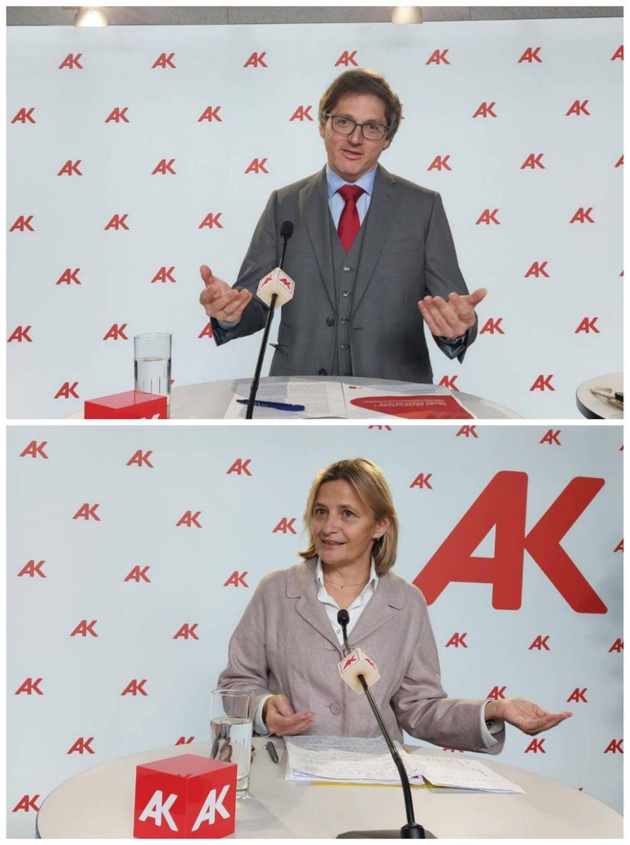 Mit <a href="/EbnerAndrea/">Andrea Ebner-Pfeifer</a> habe ich heute Aktuelles aus der Stabstelle Betrugsbekämpfung der <a href="/Arbeiterkammer/">AK Österreich</a> präsentiert. Geschädigte sind AN, ehrliche AG und öffentliche Kassen. Sozialmissbrauch von Unternehmen kosten das Budget  Beträge im Milliardenbereich. Höchste Zeit zu handeln. 1🧵