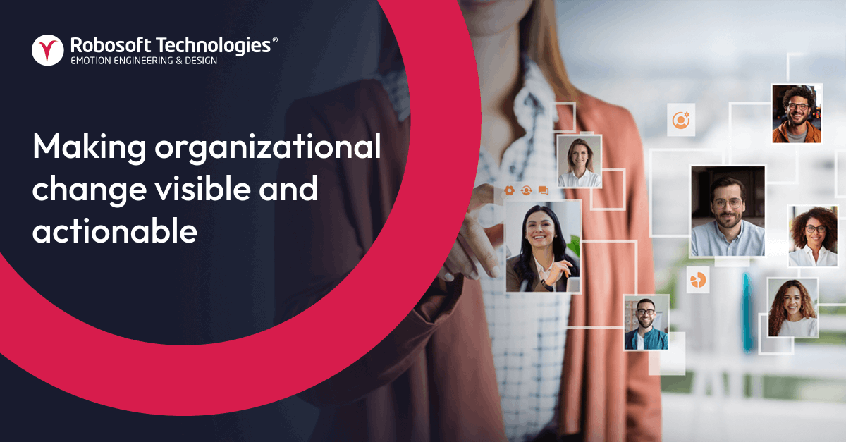 Robosoft's tweet photo. Change management initiatives without metrics &amp; data visualization = chaos. We modernized a change readiness platform to make progress trackable &amp; employees engaged. 
Results 👉 https://t.co/bEg7AZfra3
 #ChangeReadiness #Robosoft https://t.co/n596ZH8L3q