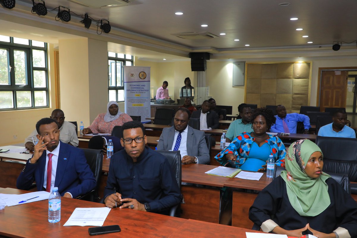 UgandaMFA's tweet photo. As the media launch came to an end,Uganda and Somalia continue to strengthen ties, creating new opportunities for trade,investment and regional cooperation. The  🇺🇬- 🇸🇴JPC, Investment and Business Summit fosters an opportunity for economic and regional growth.