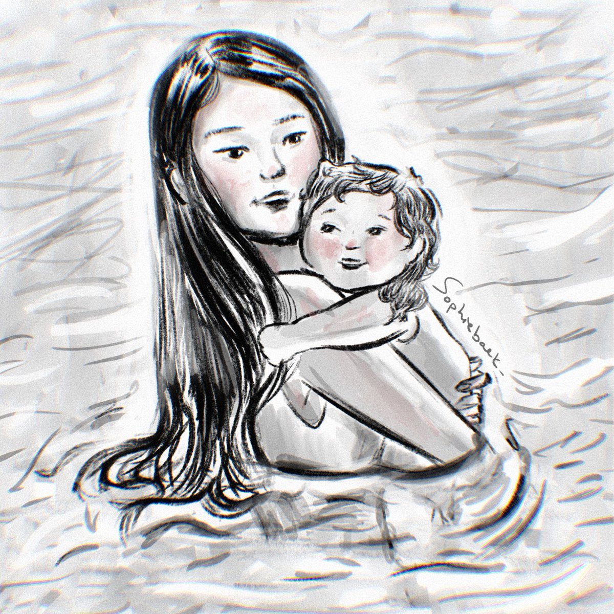 sophiebaek_'s tweet image. She loves swimming with her mama!

Yerin’s post was so cute I had to do a version with Sophie &amp;amp; Violet 💜