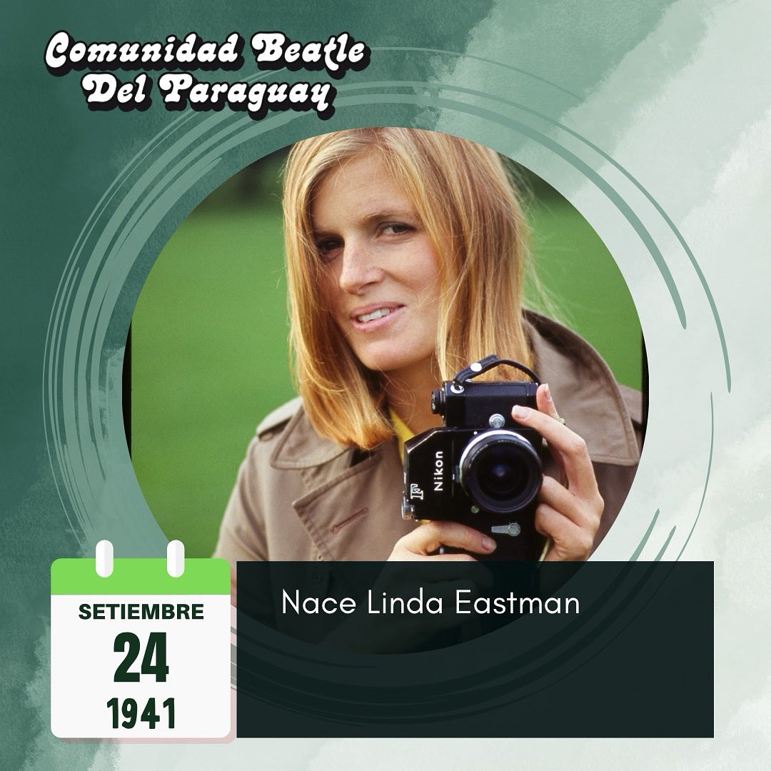 Un día como hoy, pero de 1941, nacía en New York-USA Linda Eastman, esposa de Paul McCartney.

#efemeridesbeatle #comubeatlepy #thebeatlespy #thebeatles #lindamccartney #lindamccartney