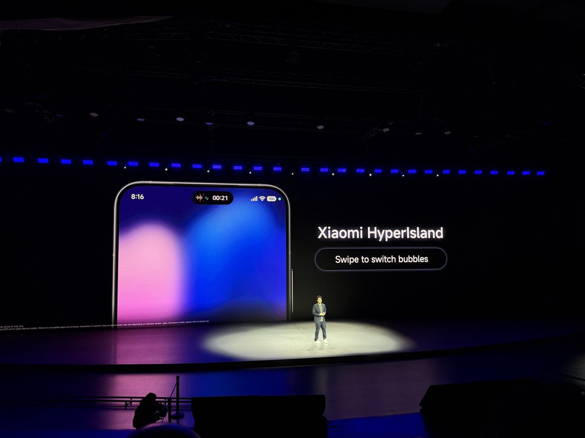nirave's tweet image. In @Xiaomi #HyperOS3, there's a new Xiaomi HyperIsland that looks kinda familiar!
One big advantage... You can swipe to switch between different bubbles on the Dynamic Island.
This is a better implementation than Apple tbh! #XiaomiLaunch