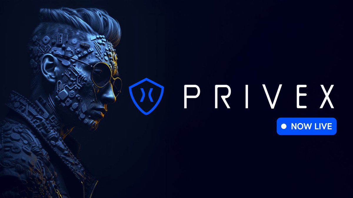 PriveX_Official's tweet image. PriveX = Perps × Privacy × AI.

⚡️ Perp DEX built on intent execution
🤖 AI agent launchpad (build &amp;amp; own your trading agent)
 🛡 Privacy-first, powered by @COTInetwork
🏆 Competitions, points, airdrops

Your strategies stay hidden, your agents trade 24/7, and your edge stays…