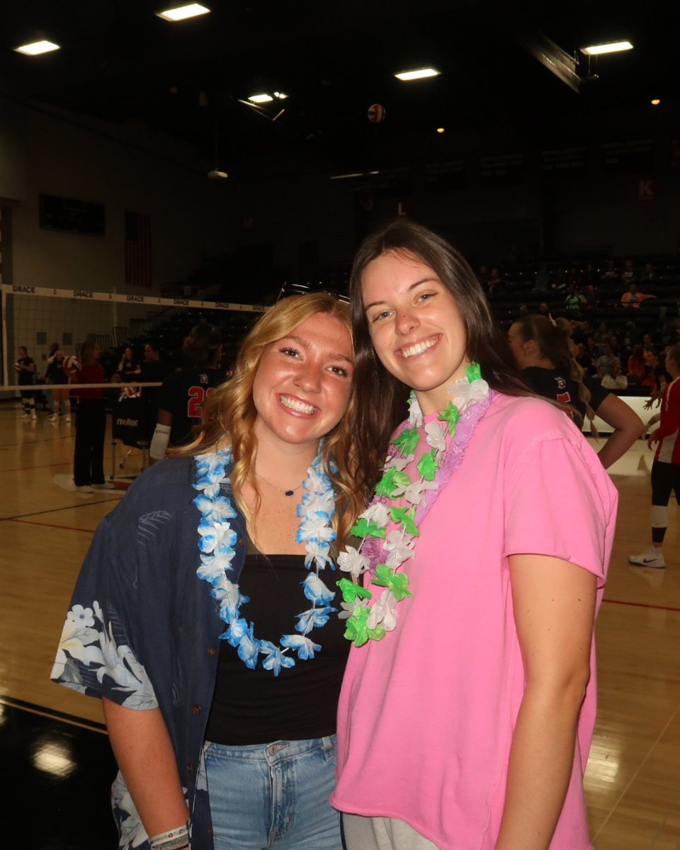 gracecollege's tweet image. From the chants to the cheers—our student section never misses 🏐💥 Grace volleyball, we’ve got your back! 
#GoLancers #volleyball #studentsection #college