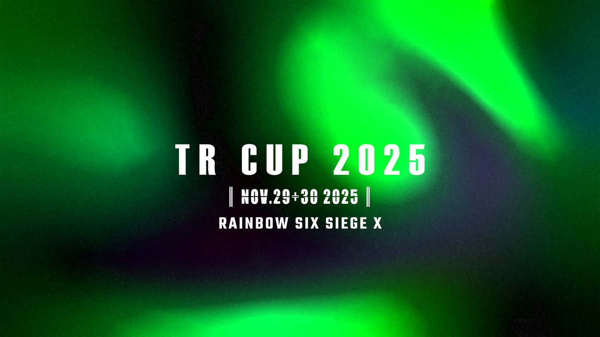 TRcup_'s tweet photo. Rainbow Six Siege X コミュニティ大会
「 TR杯 2025 - ThorRident 」
11月29-30日(土,日)開催

約4年の時を経て復活！
エントリー含め、全容は後日公開。
フォローして続報を待て!!

#RainbowSixSiege #R6X
#レインボーシックスシージ https://t.co/VoPa7fl528
