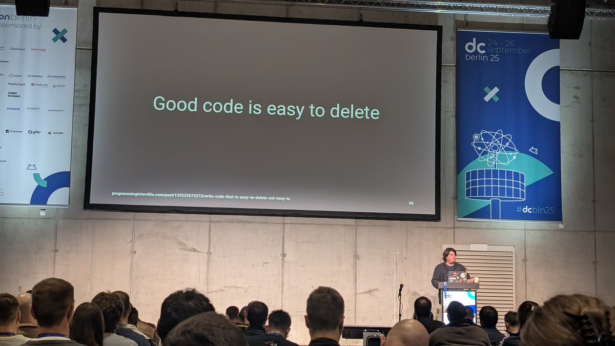 mohsenoid's tweet image. It takes years of experience to get to this point 👌
#dcbln25 #softwareDev