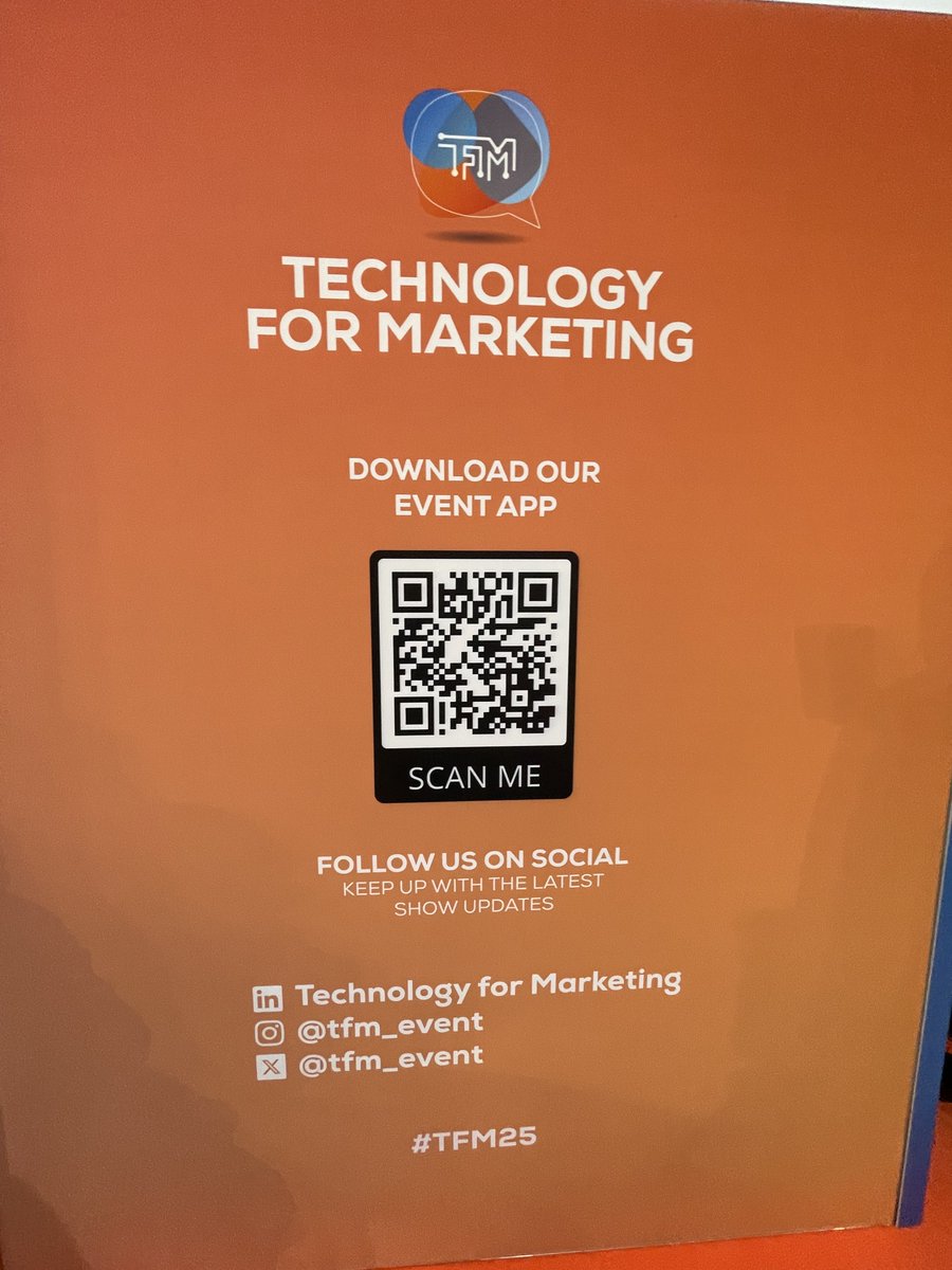 Looking forward to Technology for Marketing today #TFM25 #ECE25