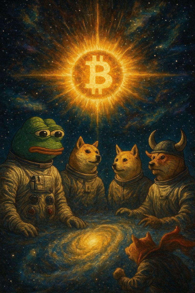PEPESPACE1's tweet photo. They said ‘don’t stare at the sun’… so we stared at the Bitcoin Big Bang instead 🌌🚀 
#BTC #BigBang #MemeCoins #HODL #ToTheMoon #CryptoMeme #SpaceVibes https://t.co/0WacVydl6L