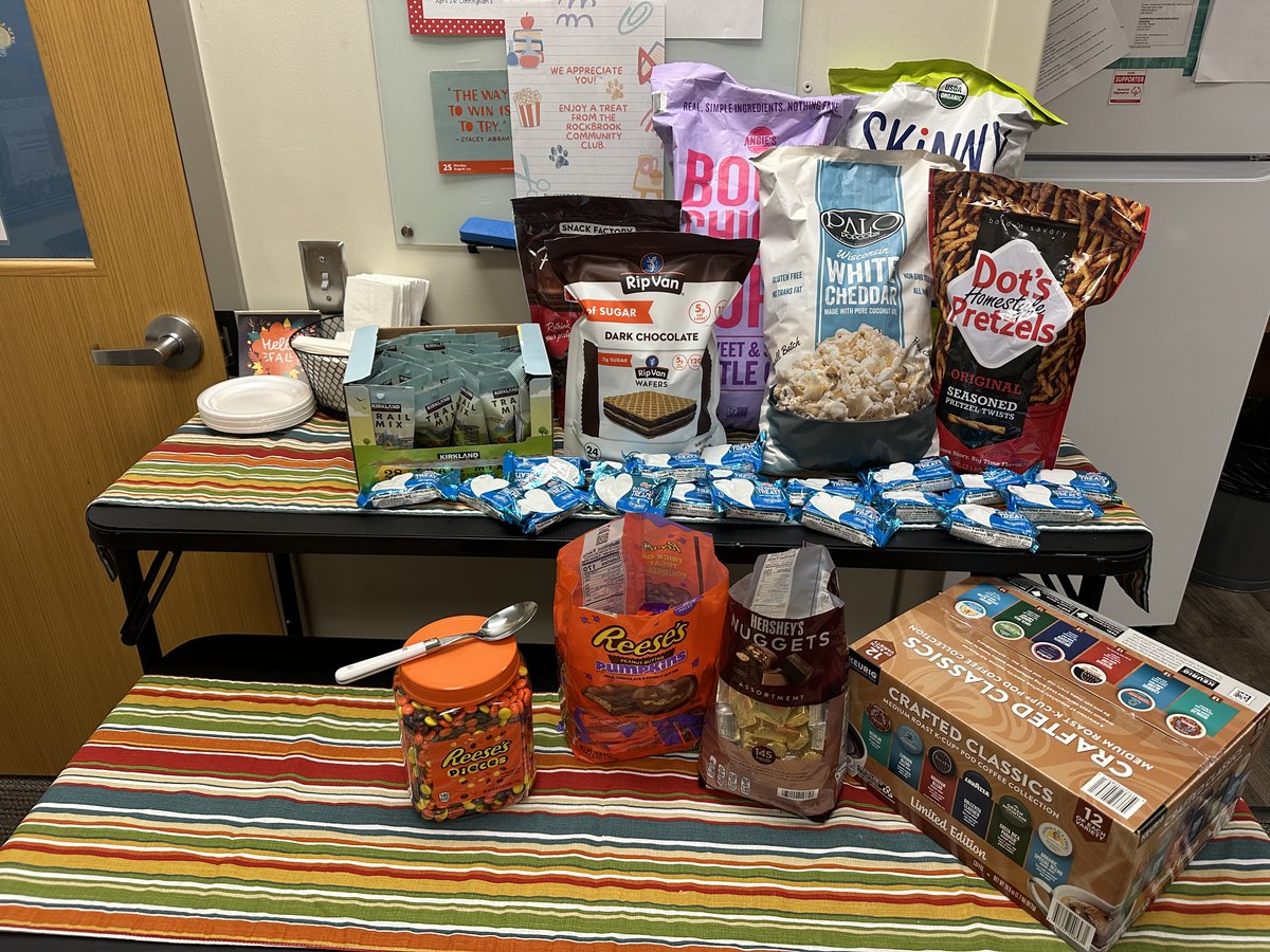 Special thanks to the Rockbrook Community Club for a sweet treat for the staff at Rockbrook.  The care and support of our Rockbrook Community is second to none!