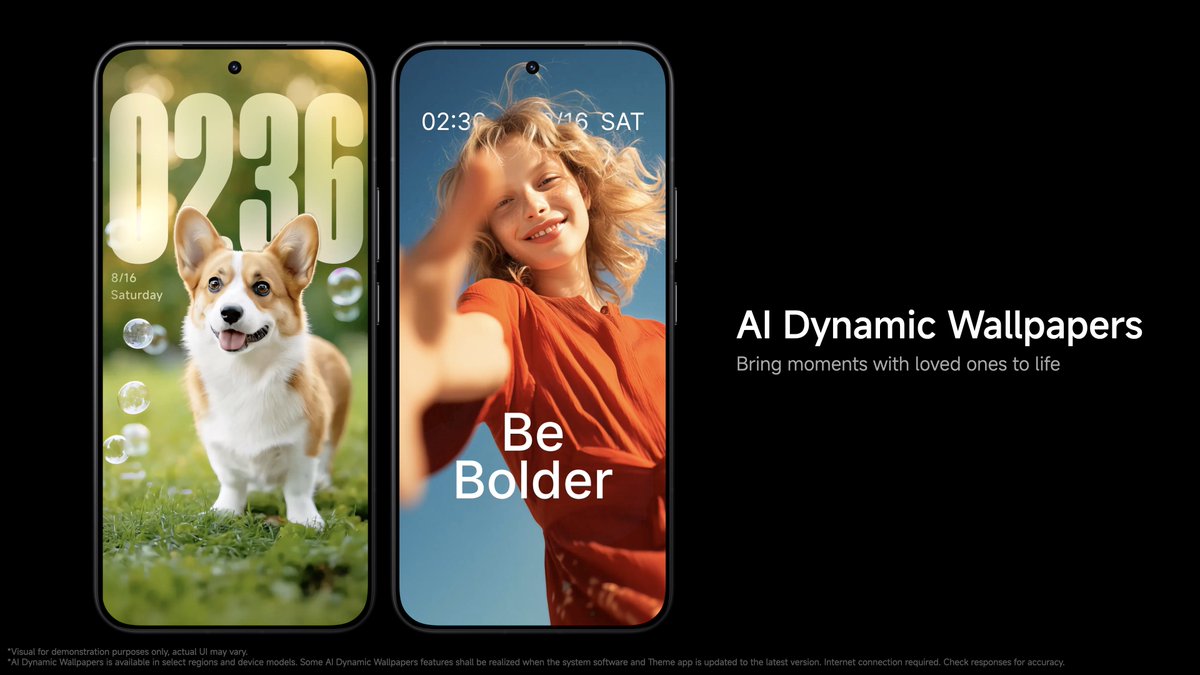 TechHome100's tweet image. Xiaomi HyperAI
Now powered by GPT-4o mini for context-aware writing
AI Dynamic Wallpapers
#Xiaomi #HyperOS3